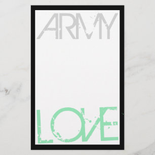 Army Love Stationery