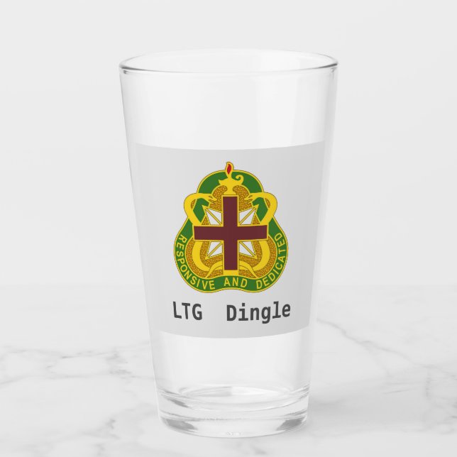 Army MEDCOM DUI Personalized Glass (Front)