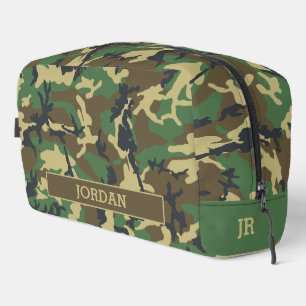 Army Military Camouflage Camo Print Dopp Kit