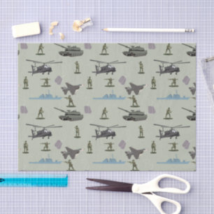 Army Military Camouflage Green Camo Birthday Tissue Paper