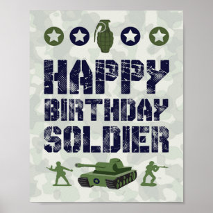 Army Themed Birthday Party Supplies Zazzle Ca