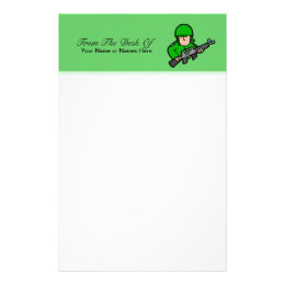 Army Stationery Templates, Army Custom Stationery Templates