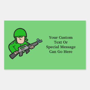 Army Military Soldier Camo Green Designer Art Sticker