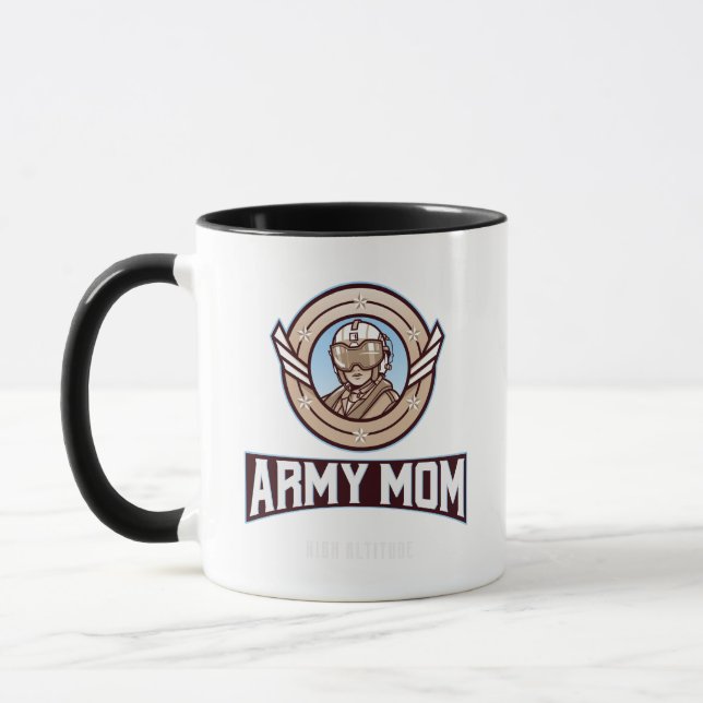 Army Mom Coffee Mug – High Altitude Military Pride (Left)