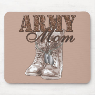 Army Mom Combat Boots N Dog Tags 1 Mouse Pad