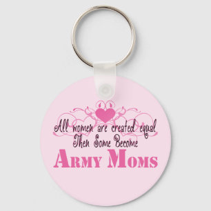 Army Mom, Created Equal Keychain