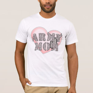Army Mom heart dogtags T-Shirt