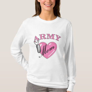 Army Mom Heart N Dog Tag2 T-Shirt