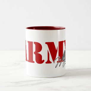 Army Mom Two-Tone Coffee Mug