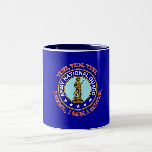 Army National Guard Logo Two-Tone Coffee Mug (Center)