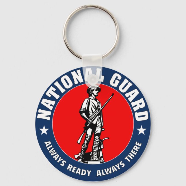 Army National Guard Military Logo Keychain (Front)