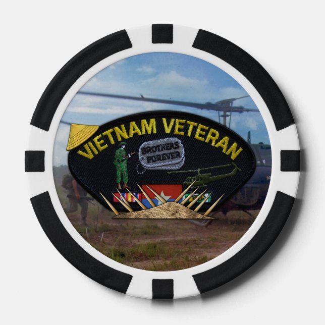 army navy air force marines nam poker chips (Front)