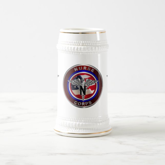 Army Nurse Corps    Beer Stein (Center)