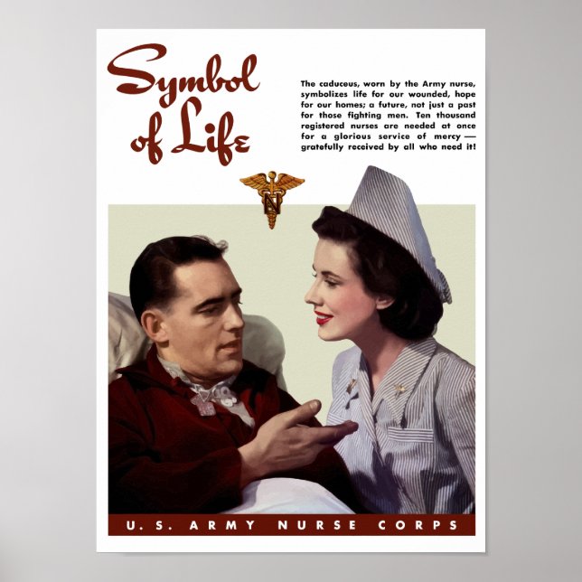 Army Nurse Corps -- World War Two Poster (Front)