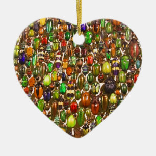 Army of Beetles and Bugs Ceramic Ornament