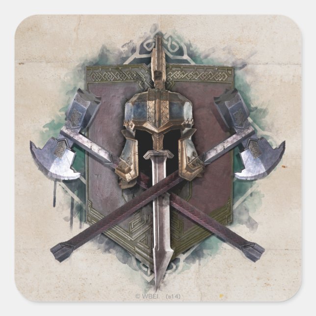 Army Of Dwarves Weaponry Square Sticker (Front)