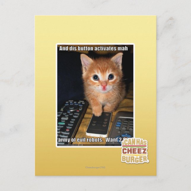 Army of Evil Robots Postcard (Front)