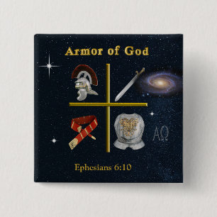 Army of God 2 Inch Square Button
