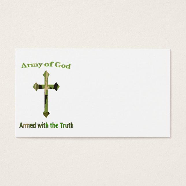 Army of God Christian products (Front)