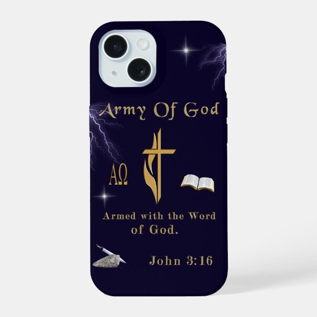 Army Of God iPhone 15 Case (Back)
