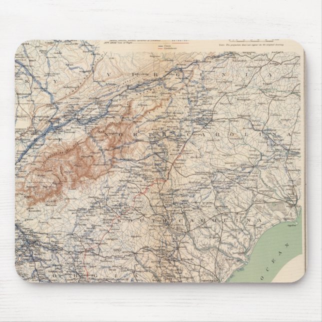 Army of the Cumberland campaigns Mouse Pad (Front)