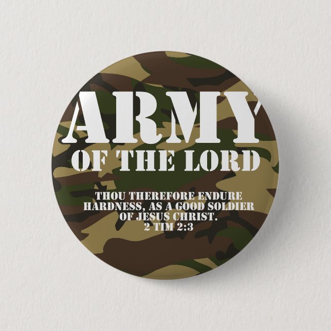 Army of the Lord 2 Inch Round Button (Front)