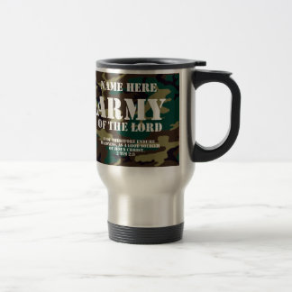 Army of the Lord, Bible Scripture/Name Travel Mug