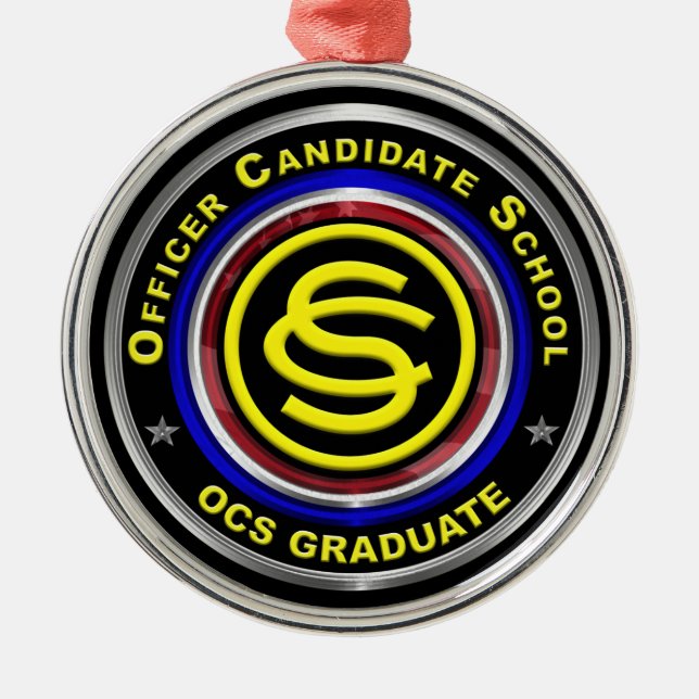 Army Officer Candidate School Christmas Metal Ornament (Front)