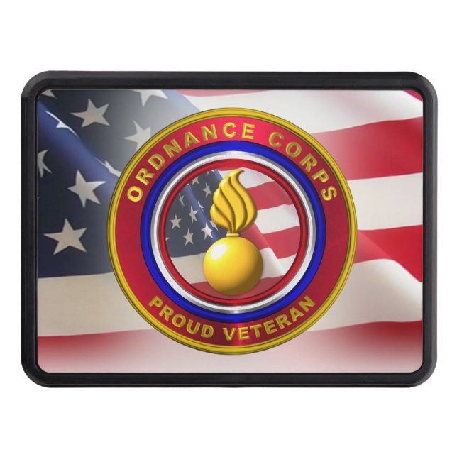 Army Ordnance Corps Trailer Hitch Cover (Front)
