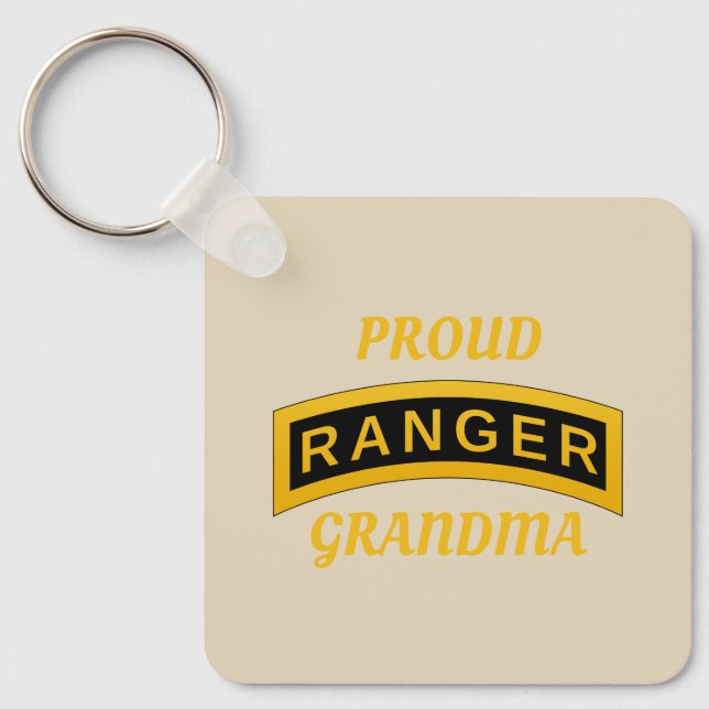 Army Ranger School - Proud Grandma  - Keychain (Front)