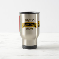 Army Ranger School Tab - Proud Mom - Two-Tone Mug