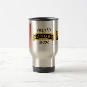 Army Ranger School Tab - Proud Mom - Two-Tone Mug