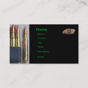 army rangers iraq vfw vet  Business Card GI nra