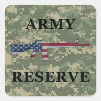 Army Reserve M16 Sticker Green