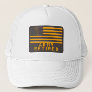 Army Retired Veteran Trucker Hat