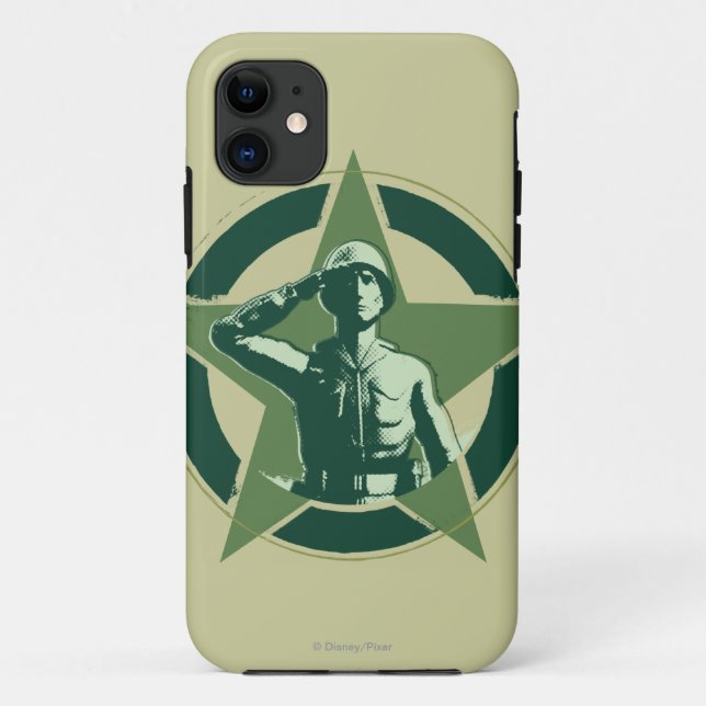 Army Sarge Salutes Case-Mate iPhone Case (Back)