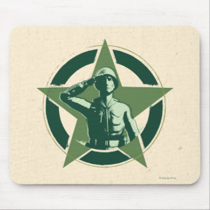 Army Sarge Salutes Mouse Pad