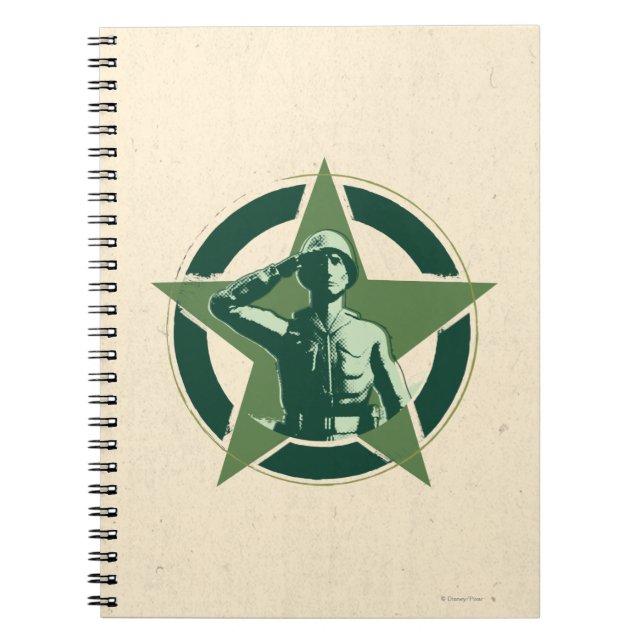 Army Sarge Salutes Notebook (Front)