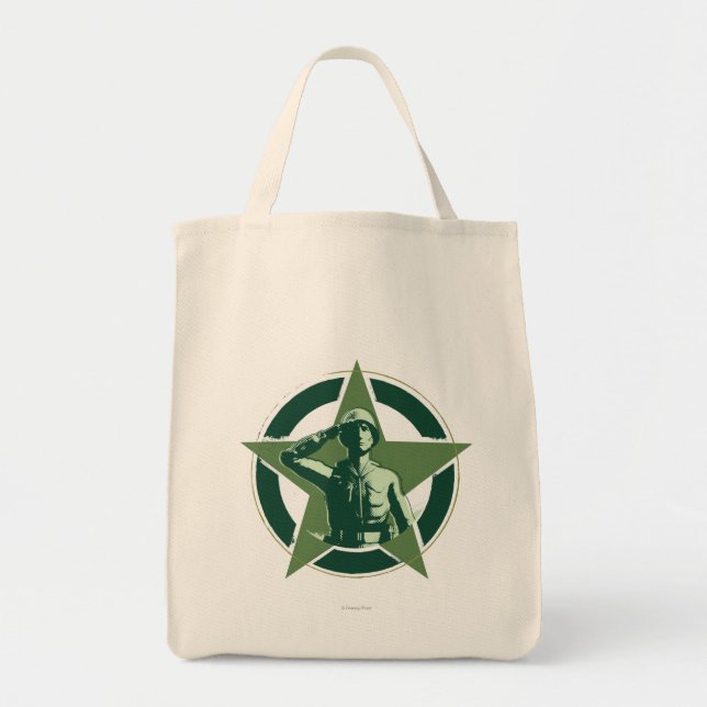Army Sarge Salutes Tote Bag (Front)