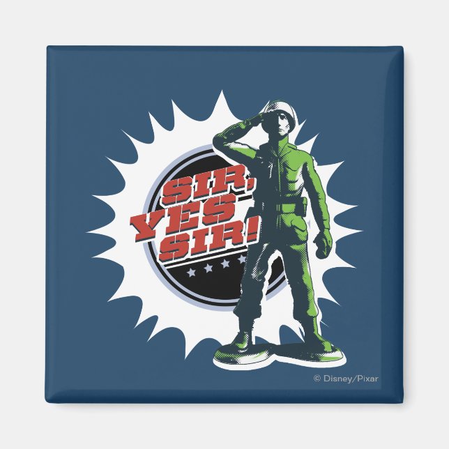 Army Sarge: Sir, Yes Sir! Magnet (Front)