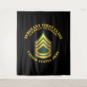 Army - Sergeant First Class - SFC - Combat Veteran Tapestry