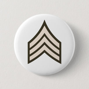 Army Sergeant rank 2 Inch Round Button
