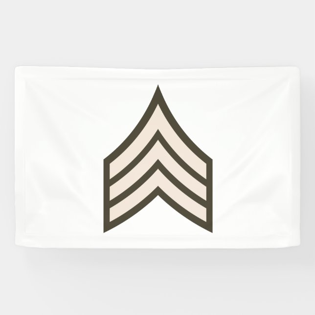 Army Sergeant rank Banner (Horizontal)