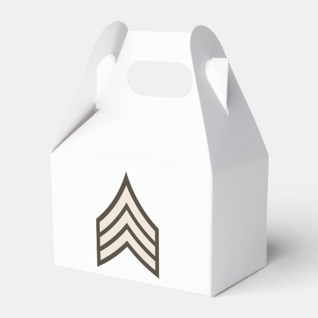 Army Sergeant rank Favor Box (Front Side)