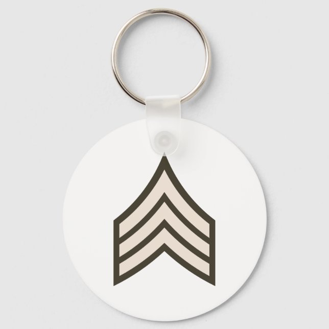 Army Sergeant rank Keychain (Front)