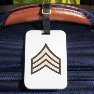 Army Sergeant rank Luggage Tag
