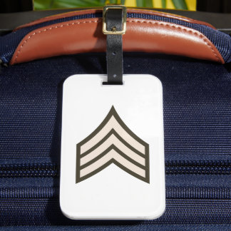 Army Sergeant rank Luggage Tag