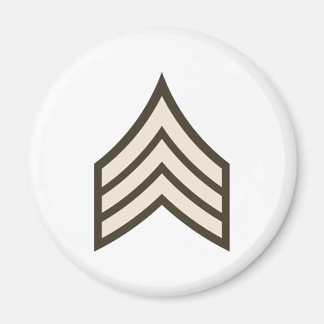 Army Sergeant rank Magnet (Front)