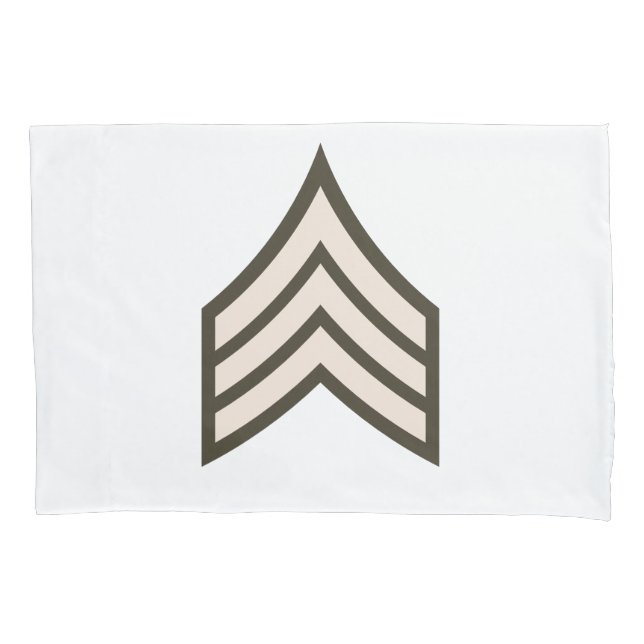 Army Sergeant rank Pillowcase (Front)