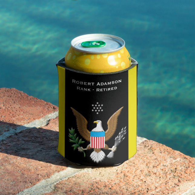 Army Service Patriotic personalized Can Cooler (In Situ Pool)